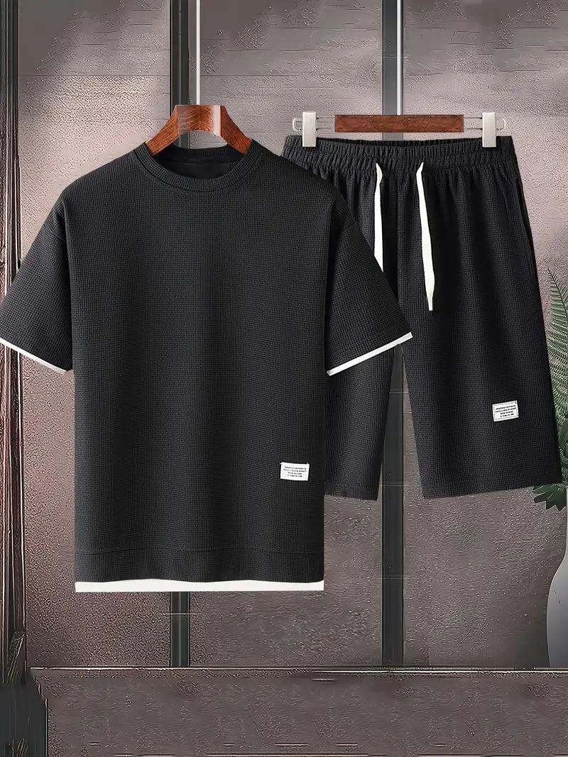 Walerian™ | Krótki Rękaw Dwuczęściowy Zestaw