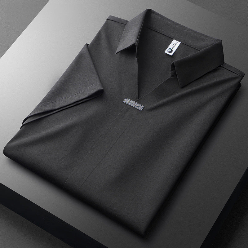 Serafin™ | Bawełniana Koszulka Polo z Jedwabiem