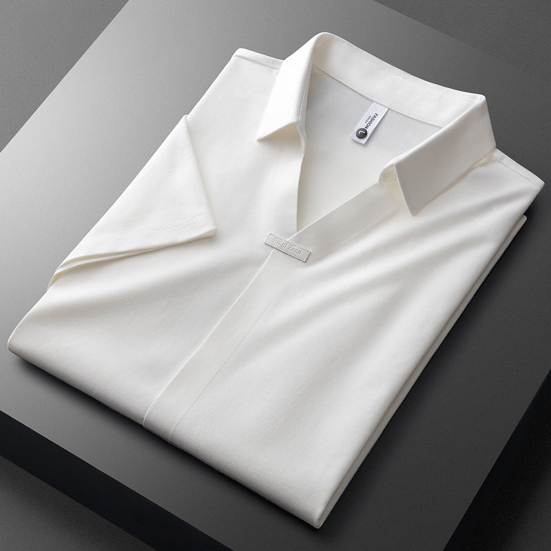 Serafin™ | Bawełniana Koszulka Polo z Jedwabiem