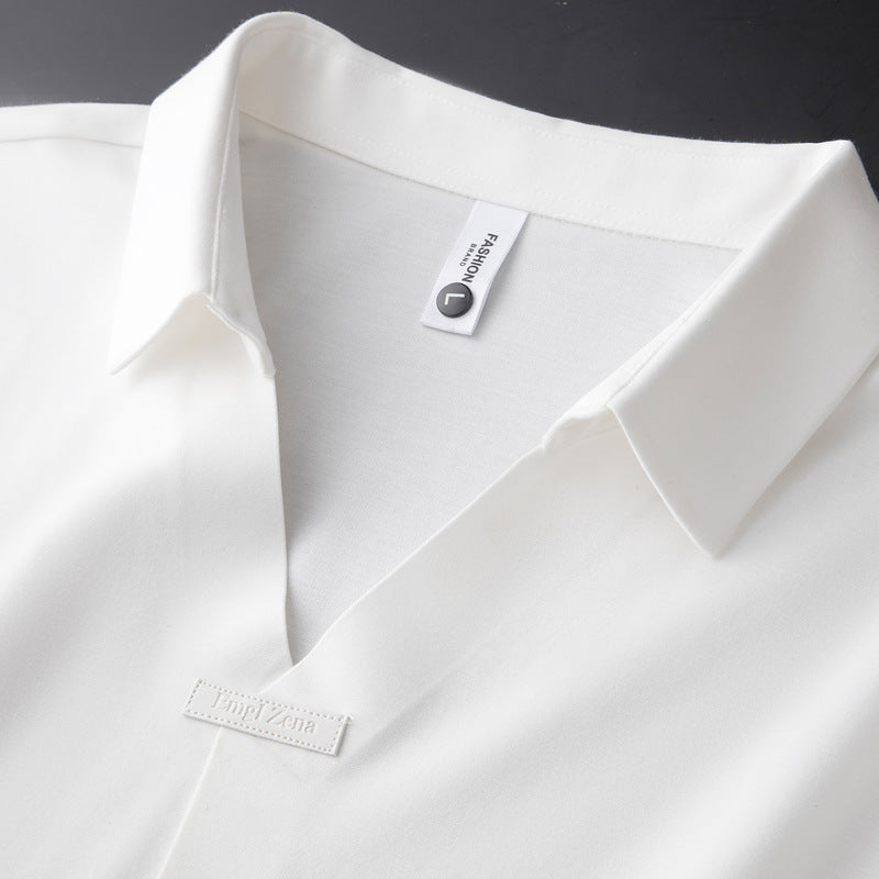 Serafin™ | Bawełniana Koszulka Polo z Jedwabiem