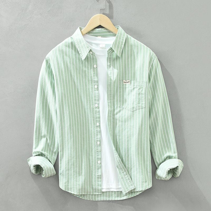 Hubert™ | Sweter w paski z lnu