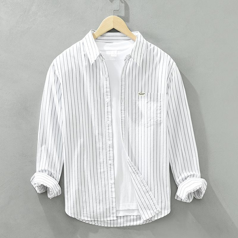Hubert™ | Sweter w paski z lnu