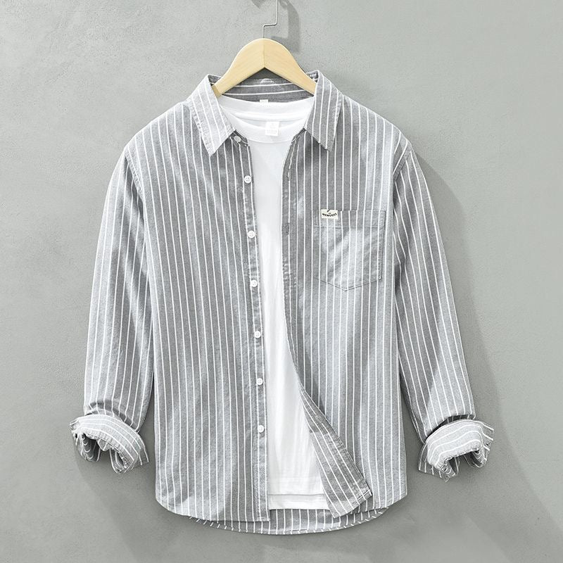Hubert™ | Sweter w paski z lnu