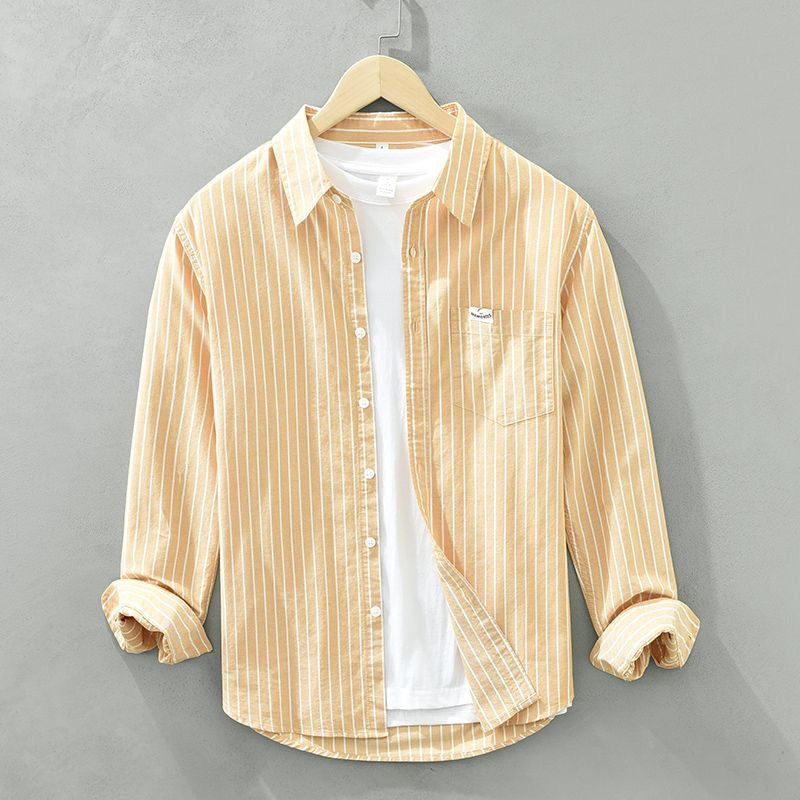 Hubert™ | Sweter w paski z lnu