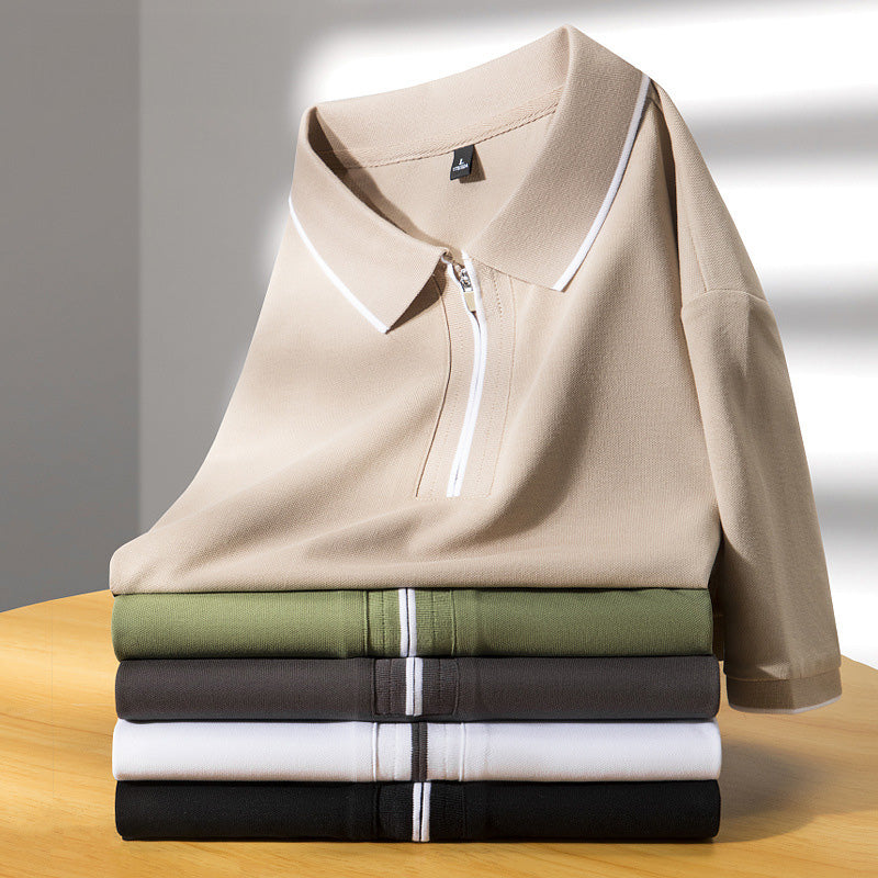 Ulryk™ | Bawełniana Jedwabna Koszulka Polo