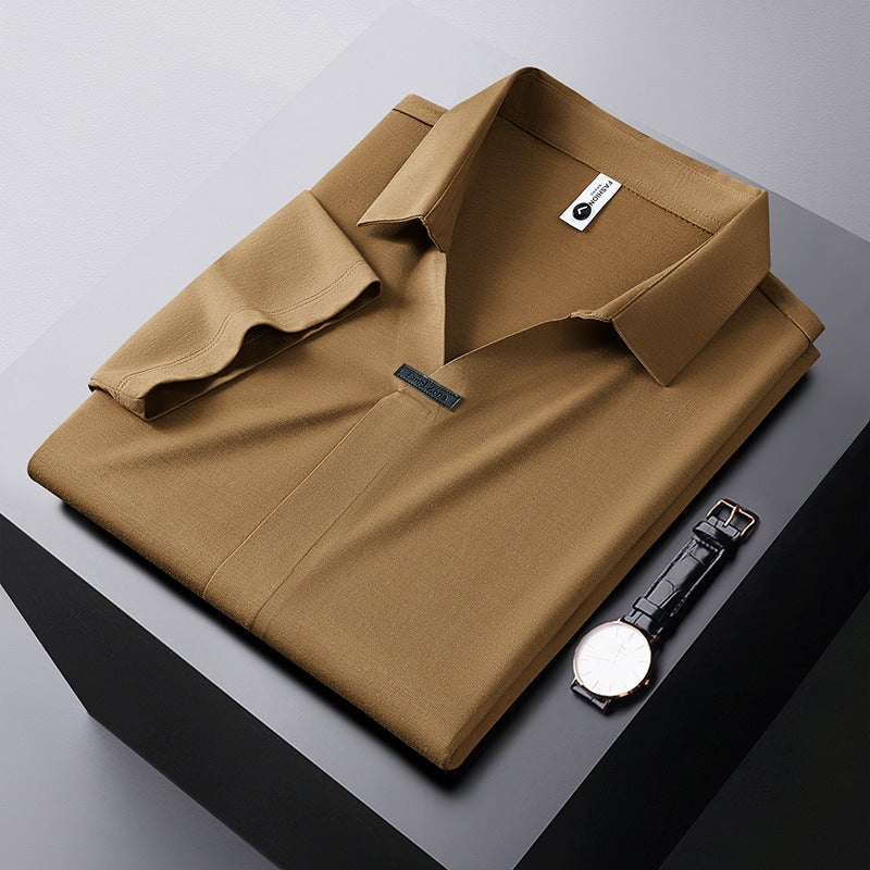 Serafin™ | Bawełniana Koszulka Polo z Jedwabiem
