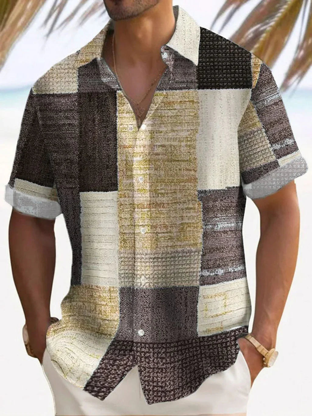 Lucjusz™ | Lekka Koszula Patchwork