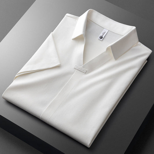 Serafin™ | Bawełniana Koszulka Polo z Jedwabiem