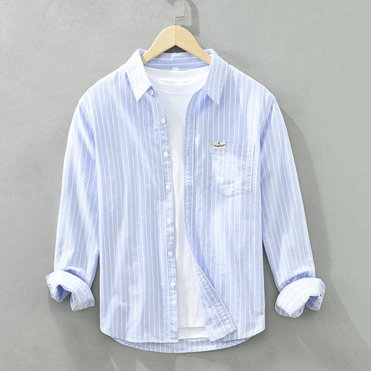 Hubert™ | Sweter w paski z lnu